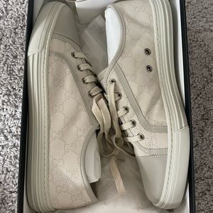 Authentic Gucci GG Cotton Sneakers Worn Once!